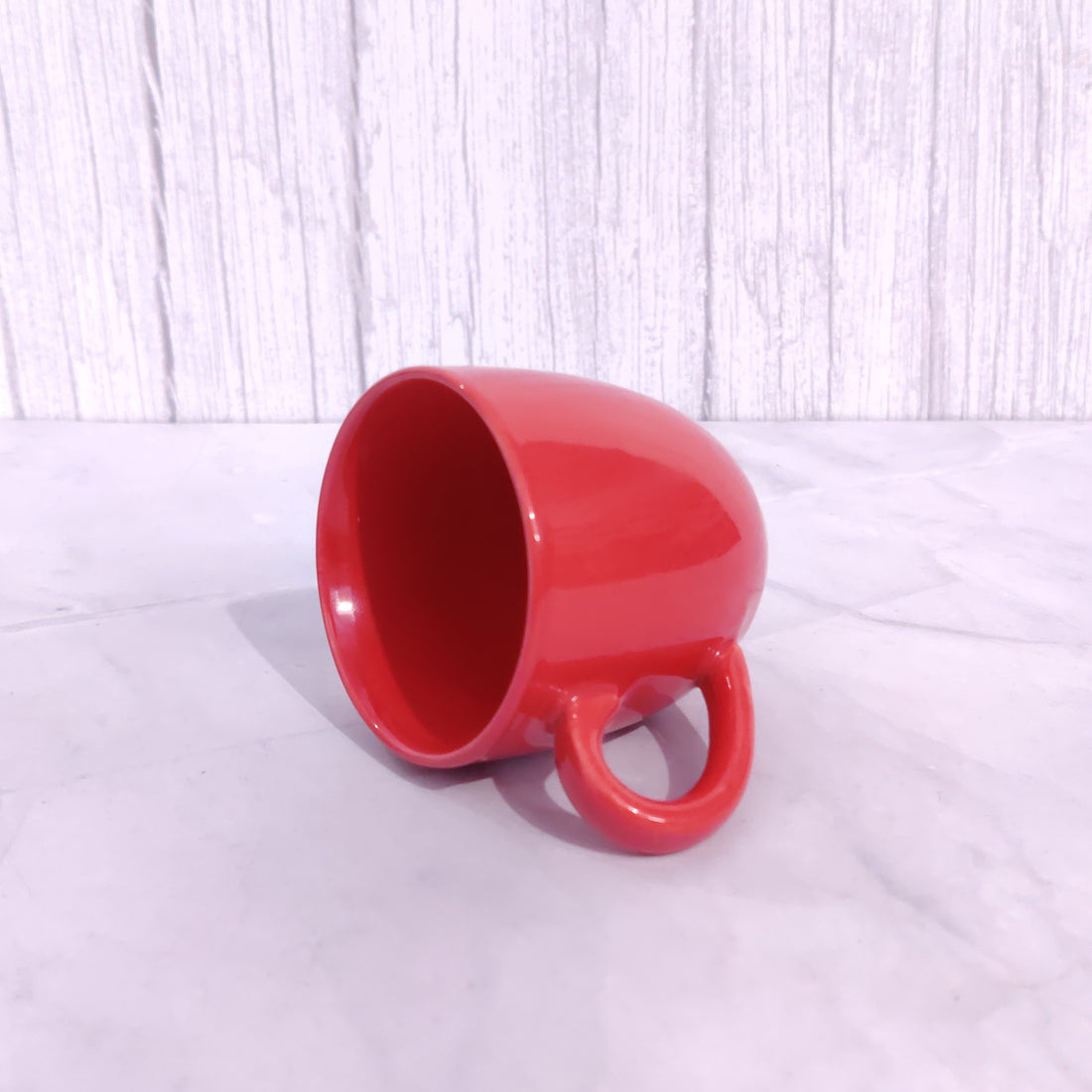 Hand Crafted Blood Red Tea Cup For Drinking