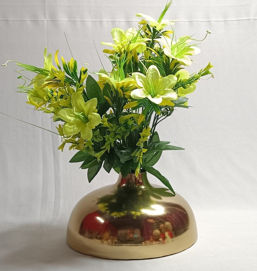 Golden Wide Vase