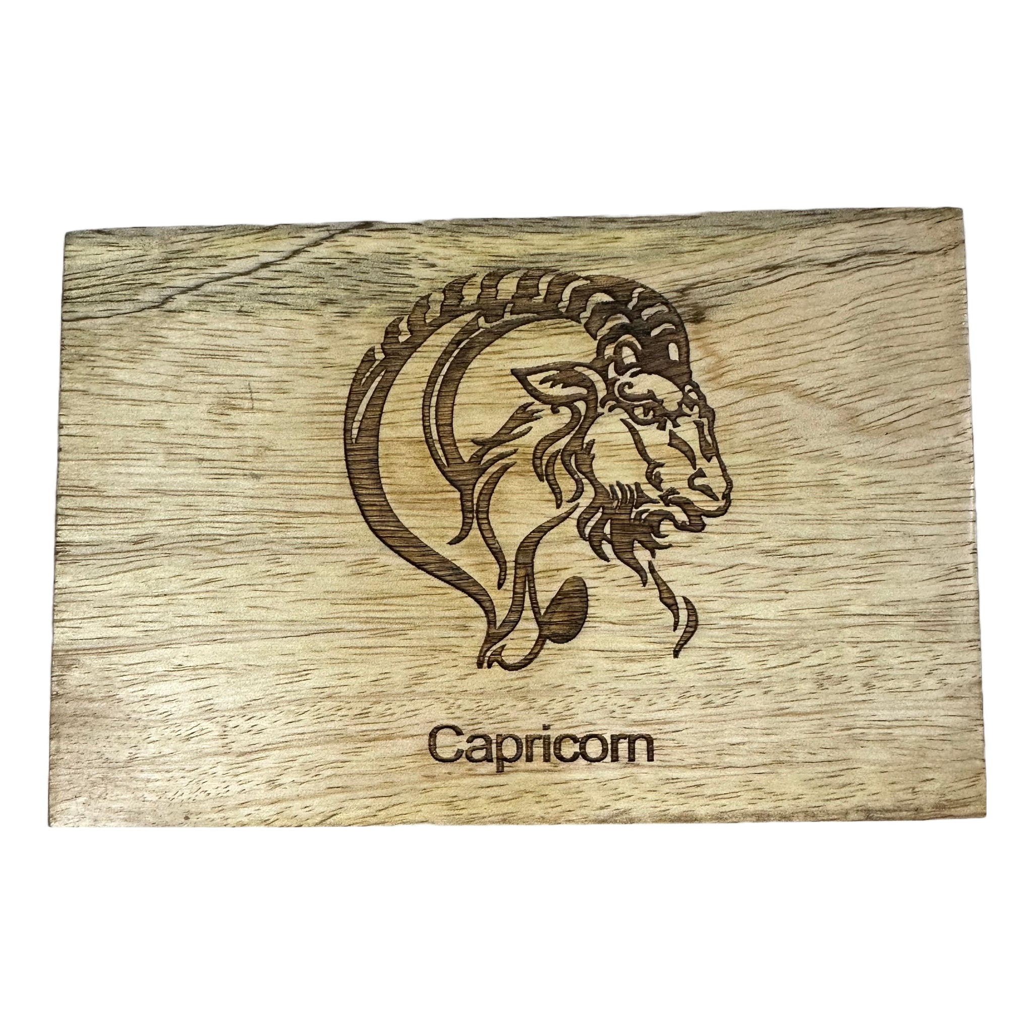 Capricorn - Laser Etched Rectangular Box