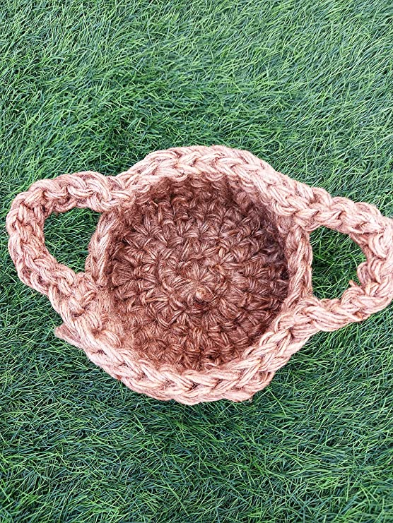 Crochet Double Handle Basket (small)