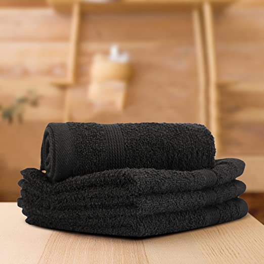 Cotton Face Towel (Black Color)