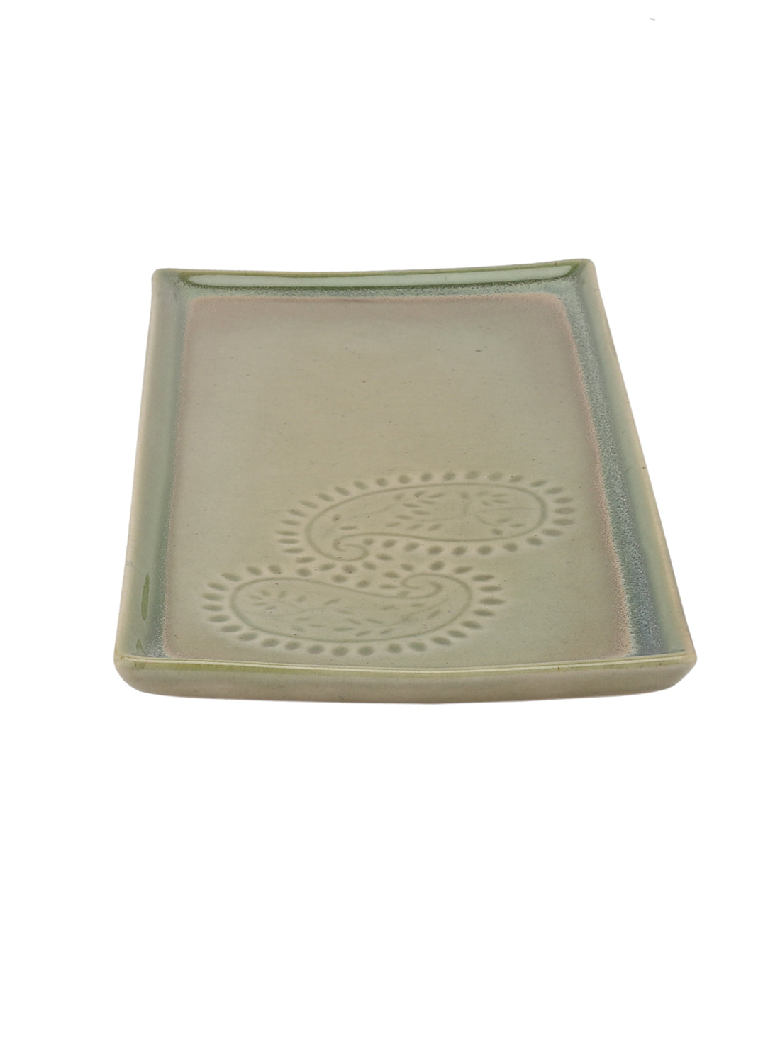 Exotic Glazed Ceramic Serving Platter