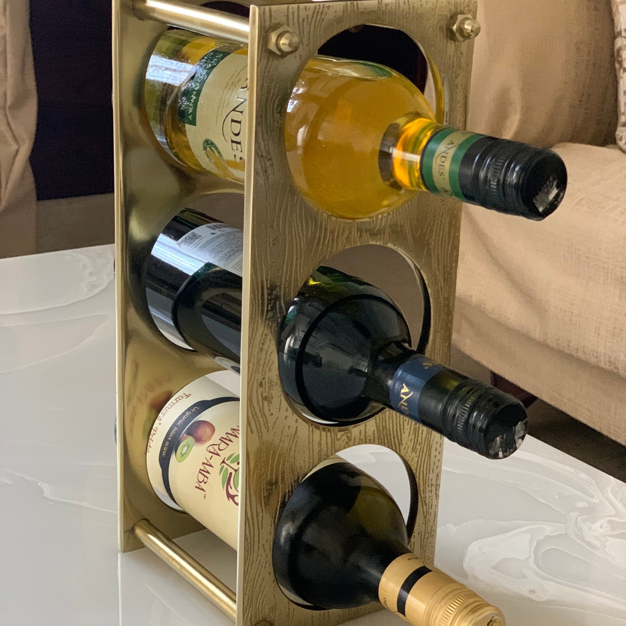 Wine Rack - Gold