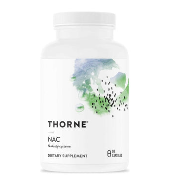 THORNE NAC - N-Acetylcysteine - 500mg - Supports Respiratory Health and Immune Function; Promotes Liver and Kidney Detox - 90 Capsules