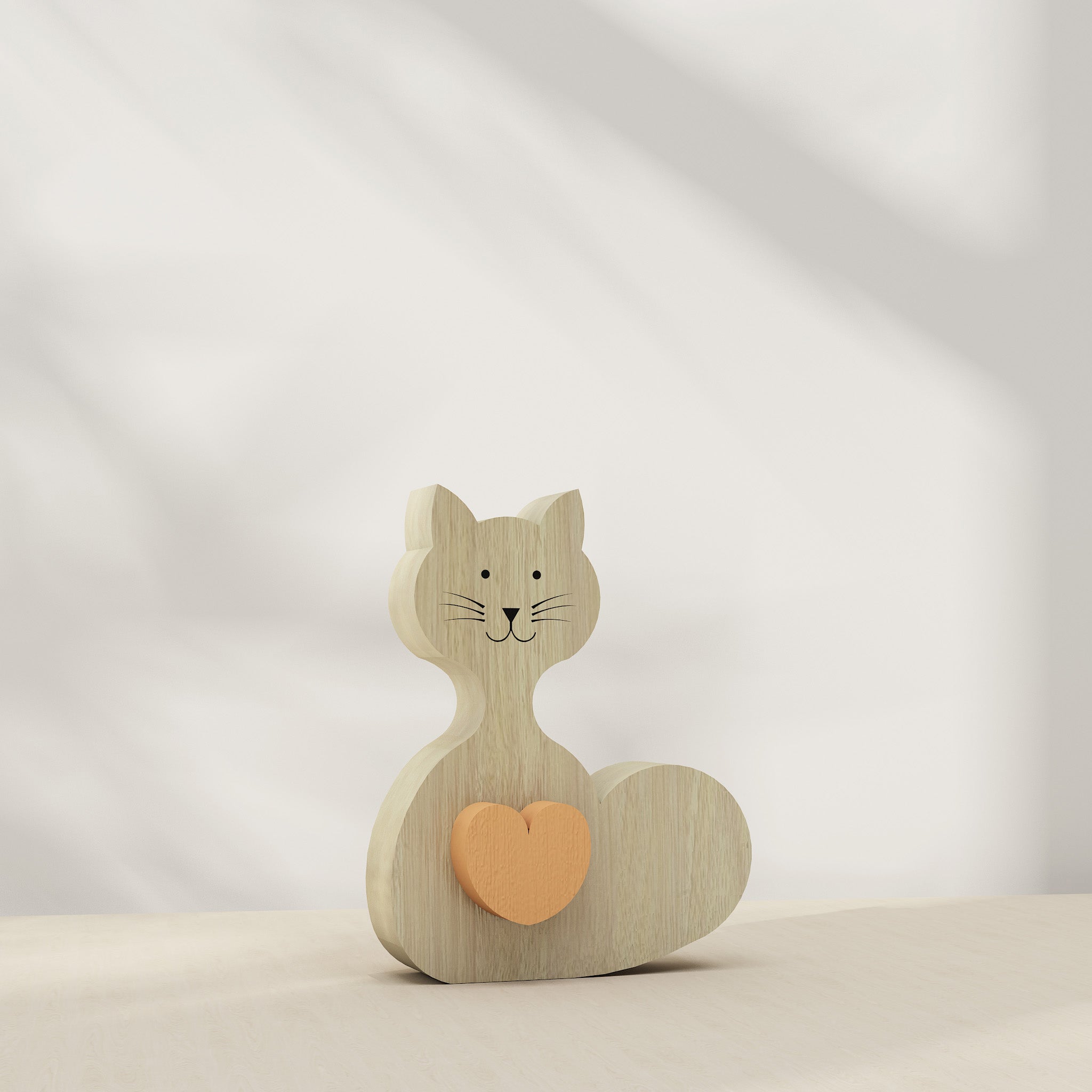 Cat Shaped Table Decor Prop