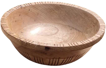 Mango Wood Wide Bowl