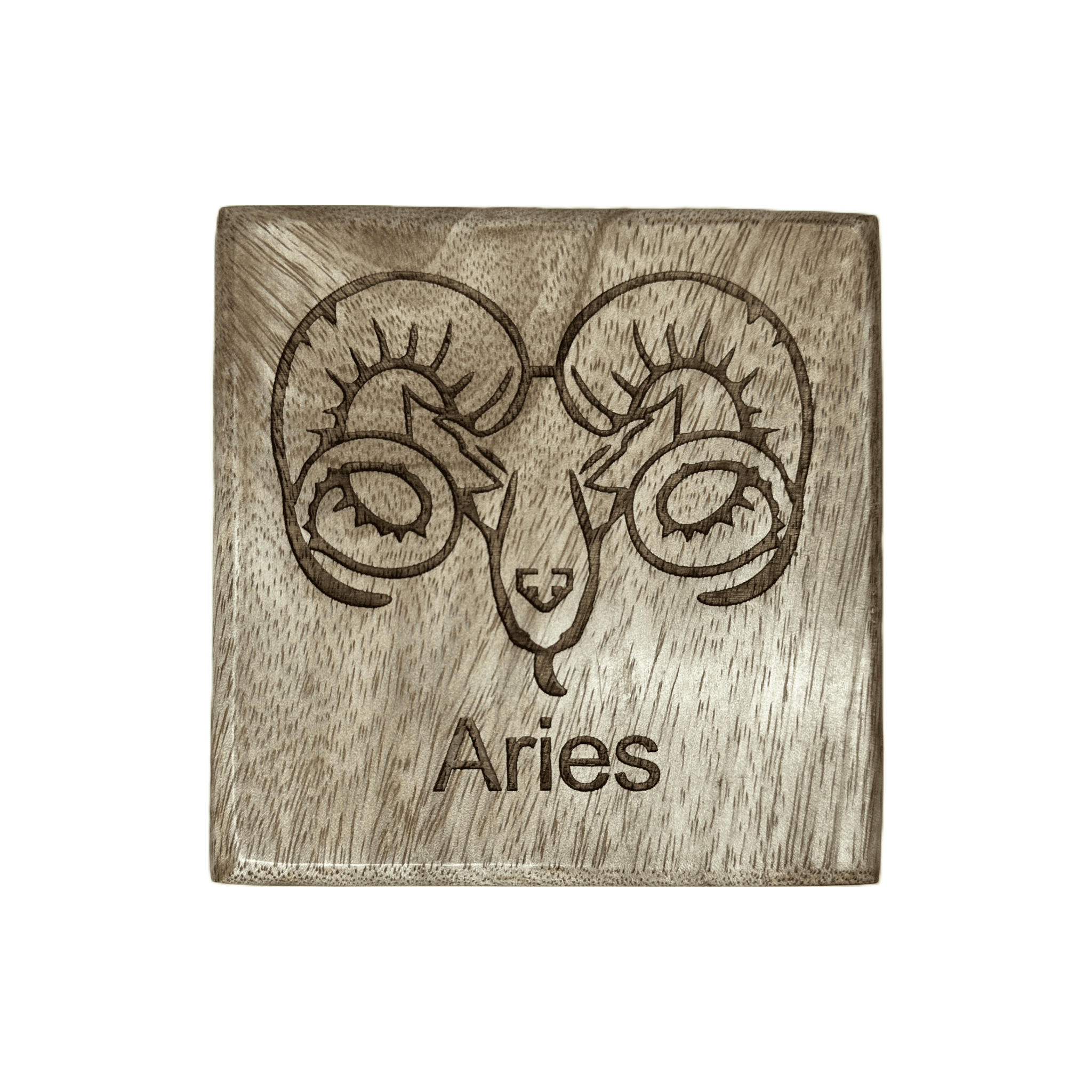 Aries - Laser Etched Square Box