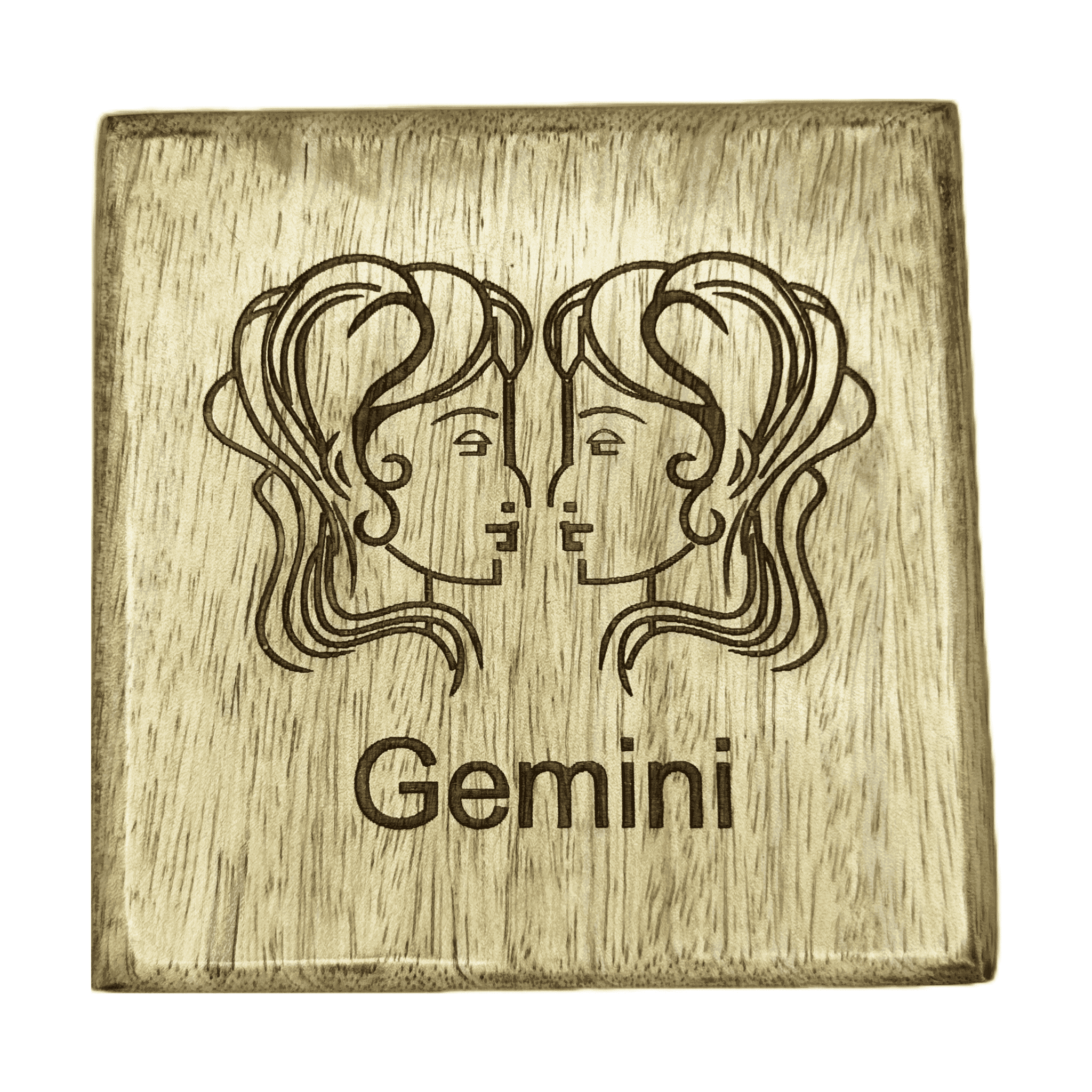 Gemini - Laser Etched Square Box