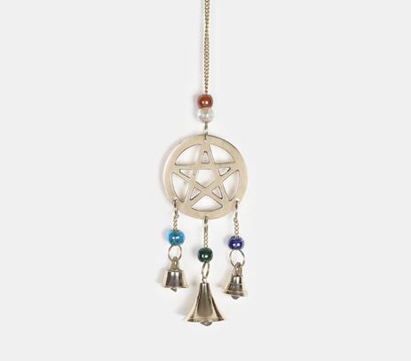 Brass Pentagram Bell Chime