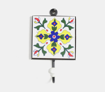 Ceramic Coat Hook - Large (White)