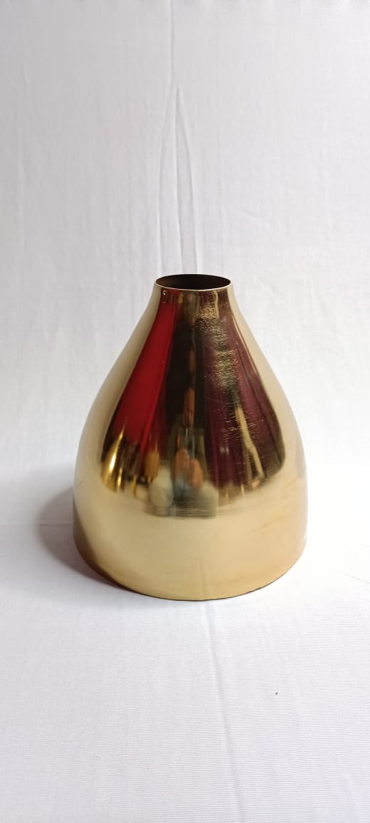 Golden Finish Metallic Vase