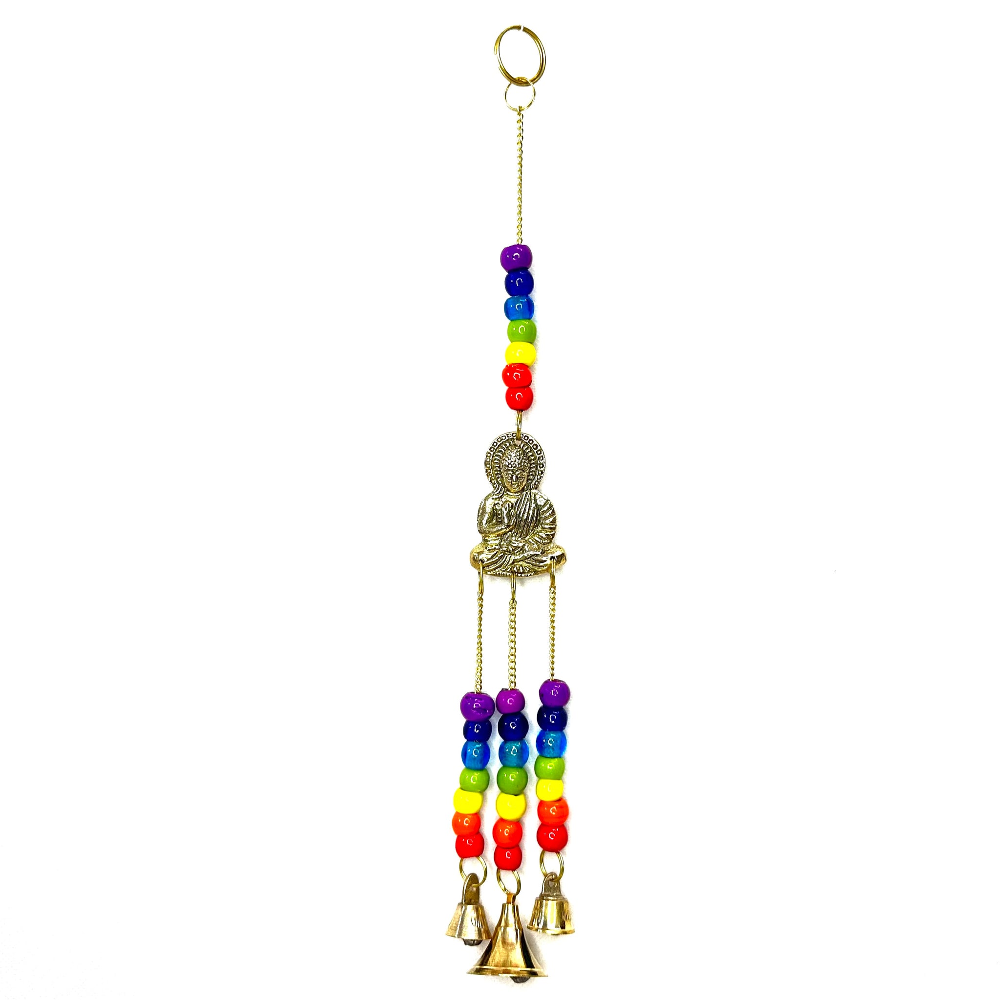 Buddha Bell Chime With 7 Chakra Glass Beads