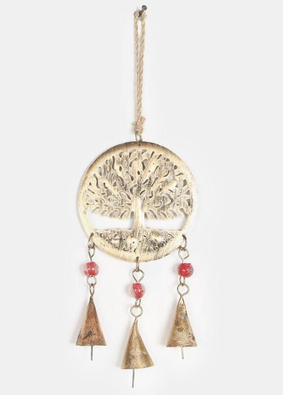 Tree Of Life Hanging With Bells & Glass Beads