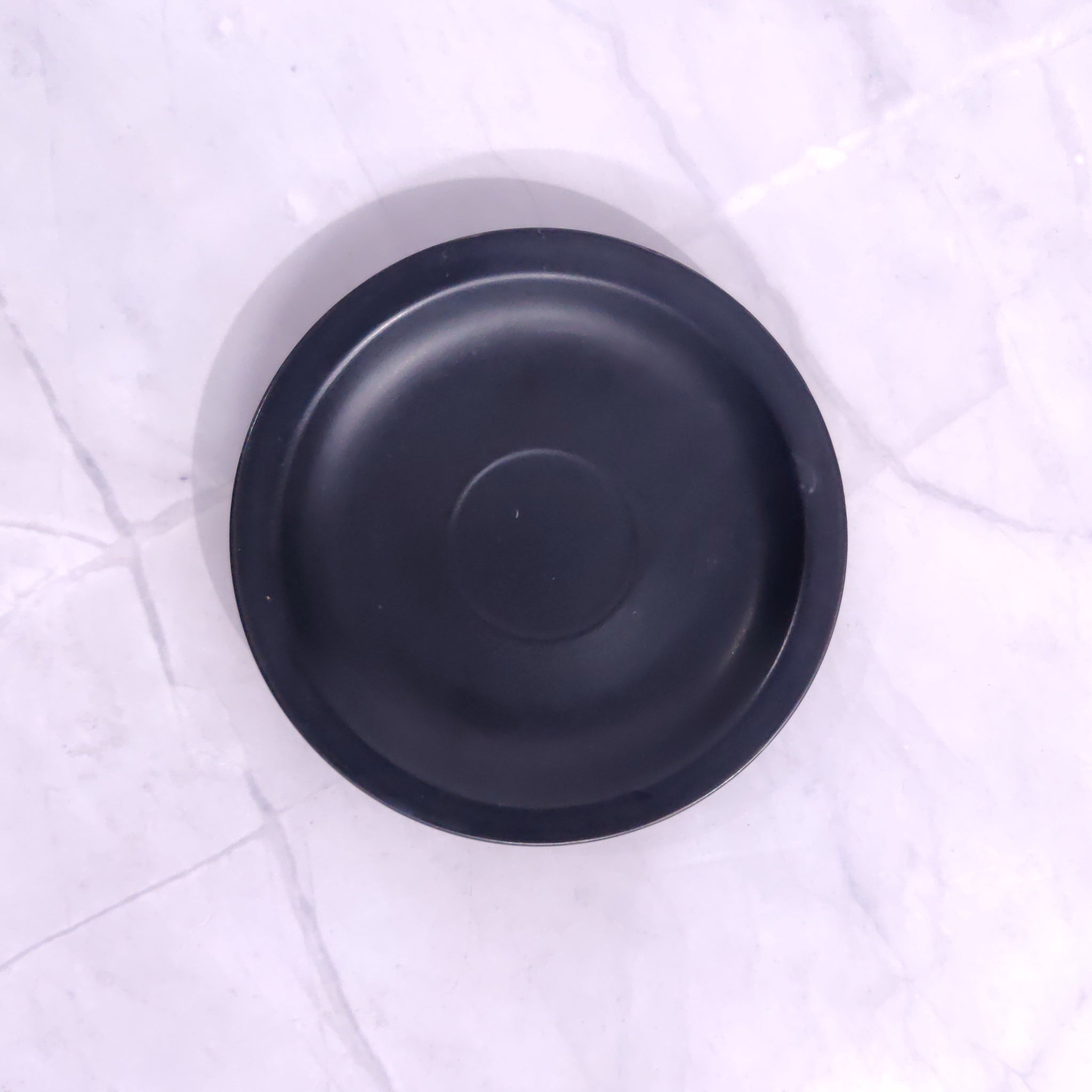 Black Matte Saucer Plate