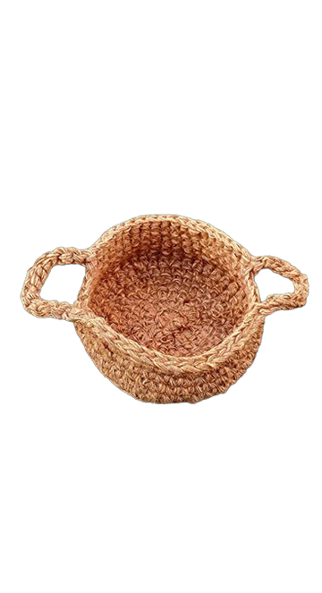 Crochet Double Handle Basket (small)