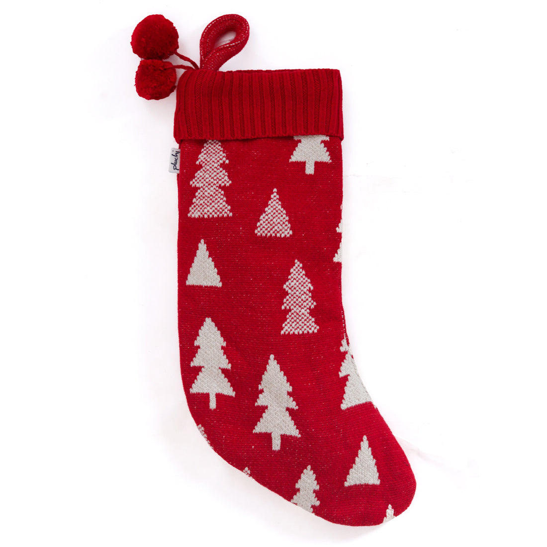 X-mas Tree Cotton Knitted Stocking