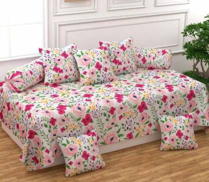 Floral - Glace Cotton Single Bedsheet Set Of 8