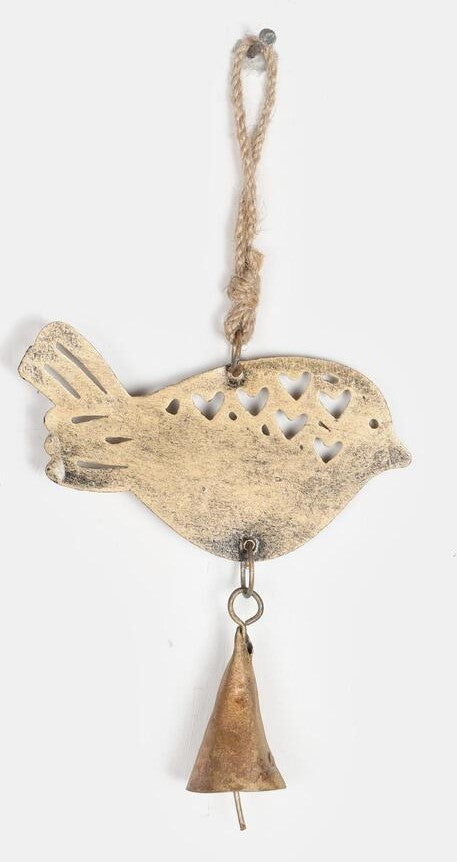 Handmade Wrought Iron Large Bird Hanging