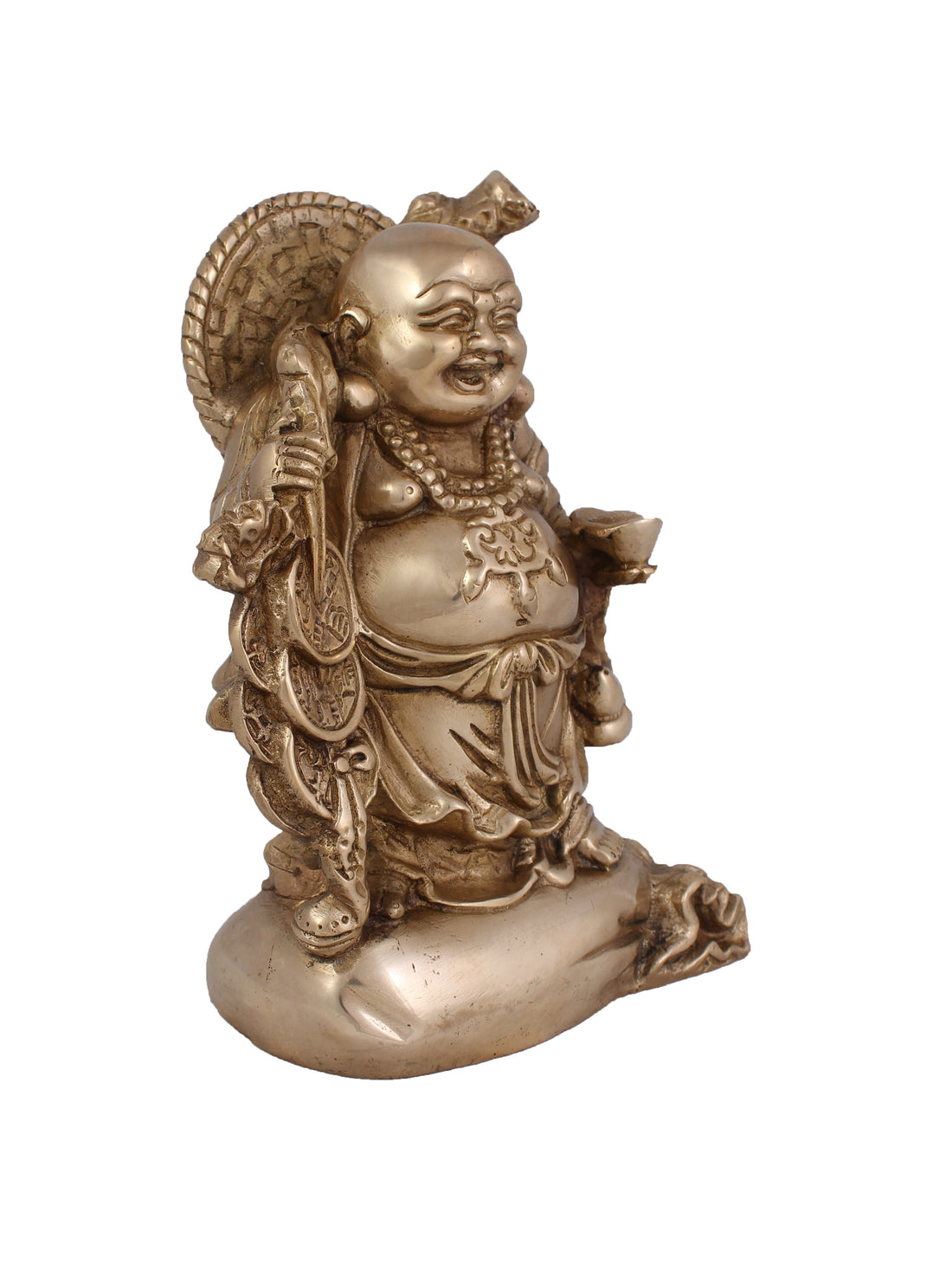 Laughing Buddha - 9 Inch (Gold)