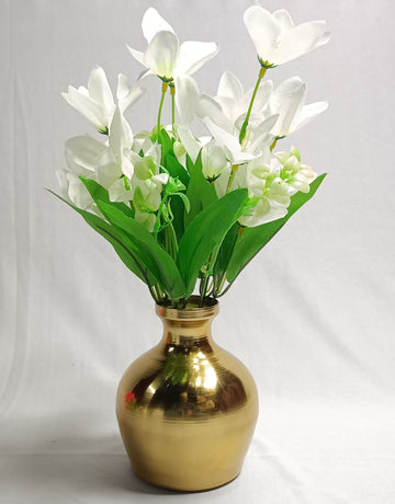 Golden Dry Flower Vase