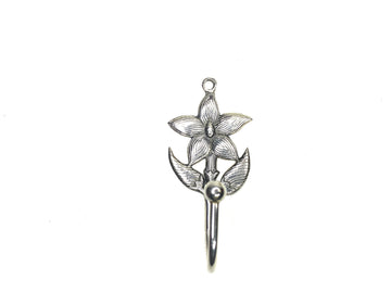 Handmade Recycled Aluminium Coat Hook- Flower