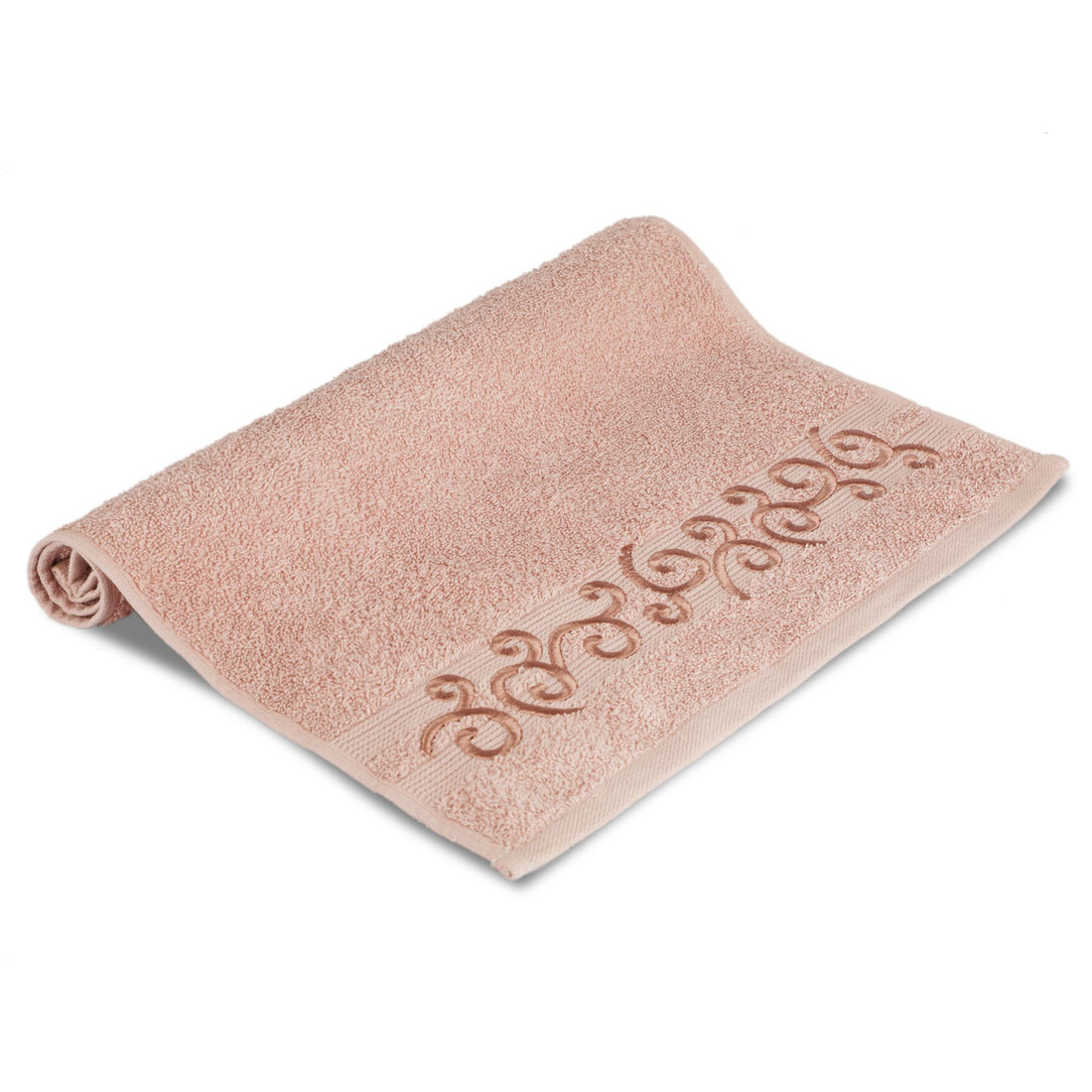 Embroidered Hand Towel (Peach)