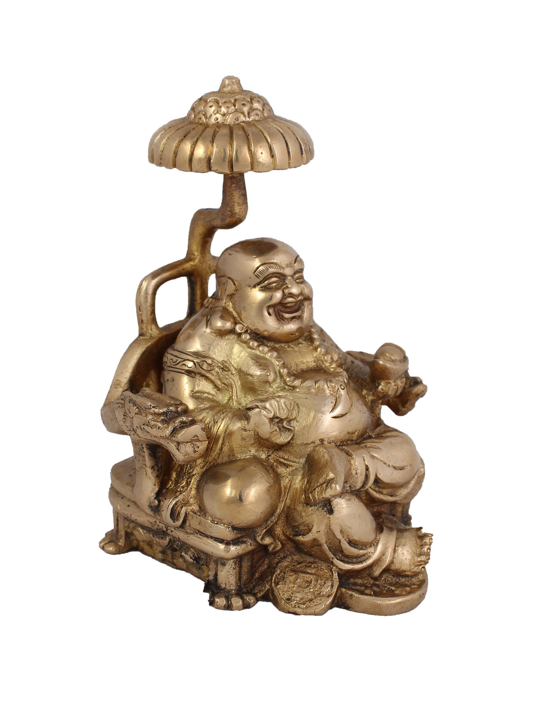 Laughing Buddha - 7 Inch (Gold)