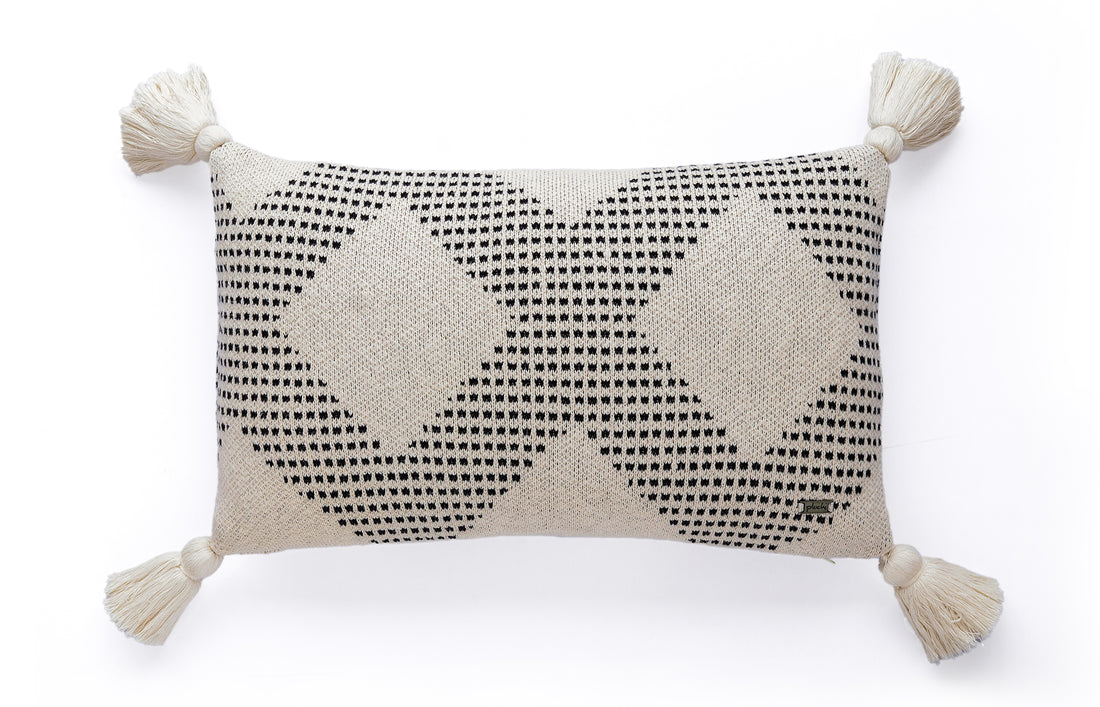 Diamond Check Rectengular Cushion Cover