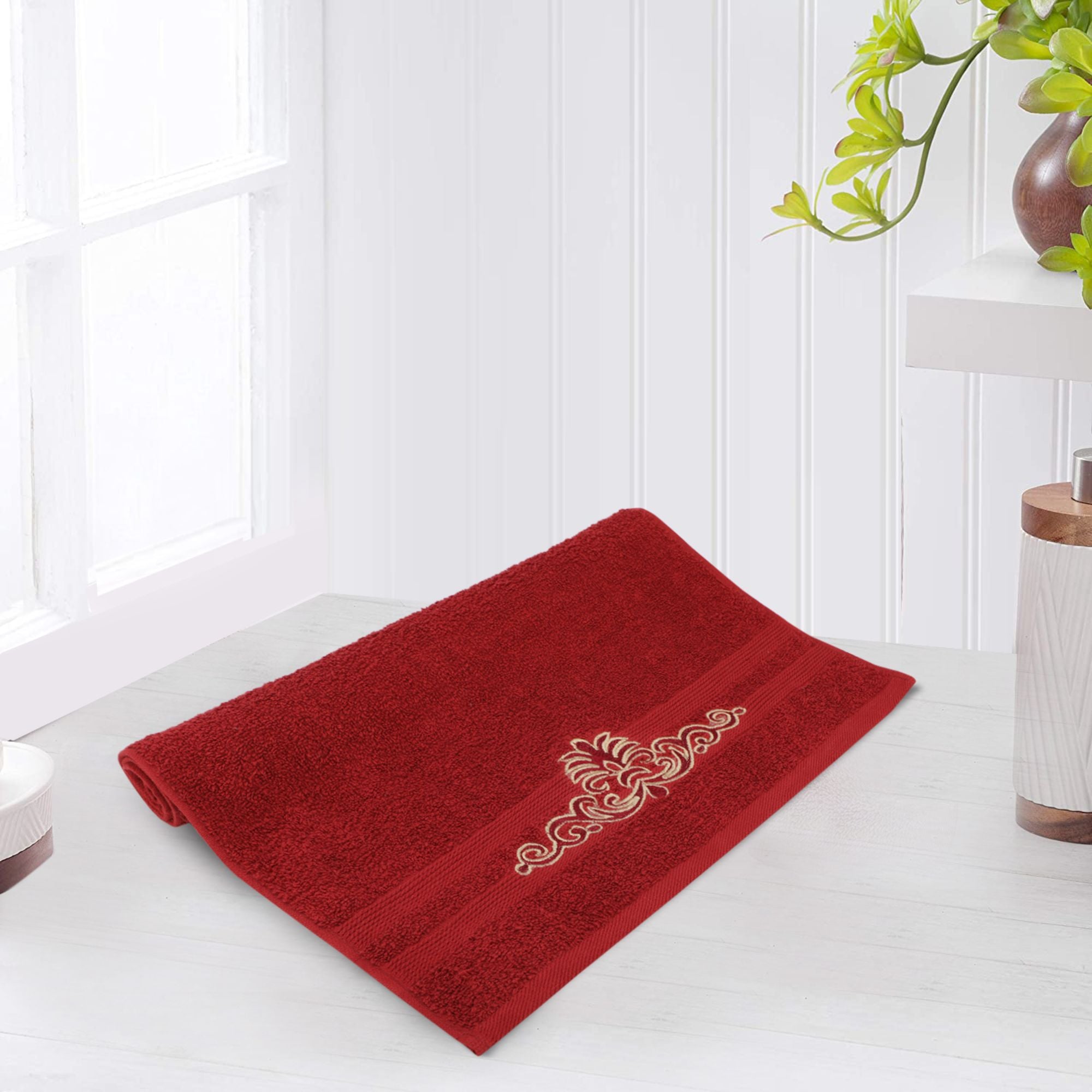 Cotton Hand Towel (Embroided)