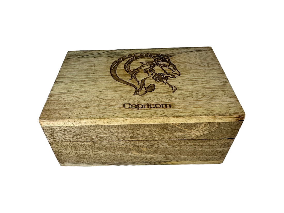 Capricorn - Laser Etched Rectangular Box