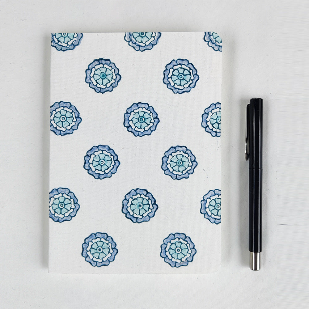 Handblock Printed Notebook Daisy