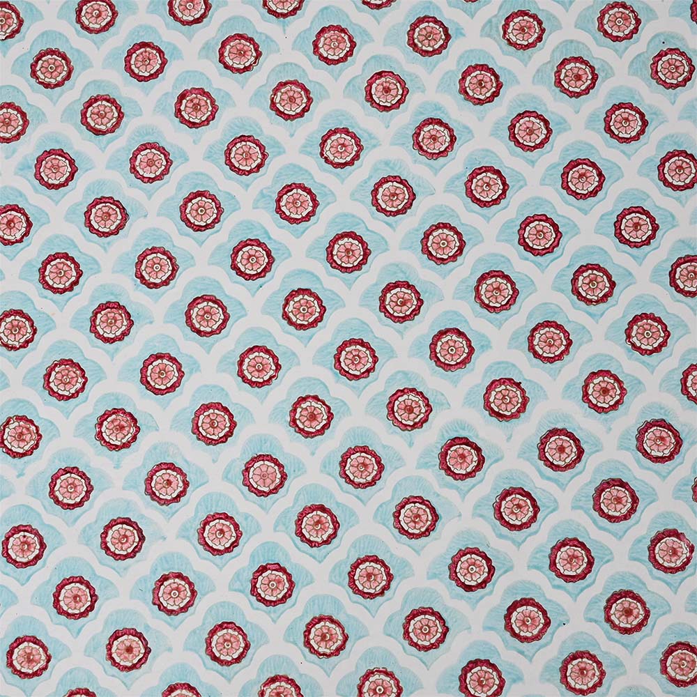 Handblock Printed Recycled Cotton Wrapping Paper 6