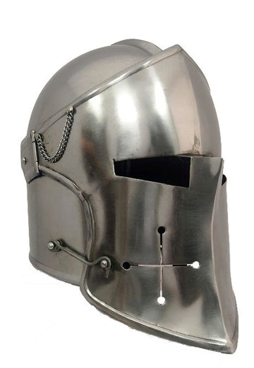 Visored Barbute Helmet Open Face