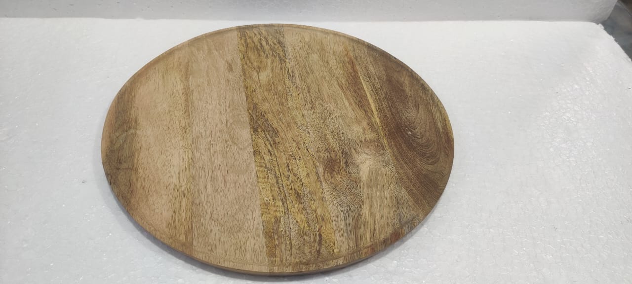 WOODEN ROUND TRAY