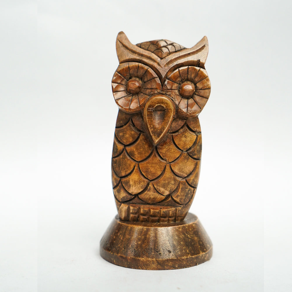 Rosewood Owl Specs Holder