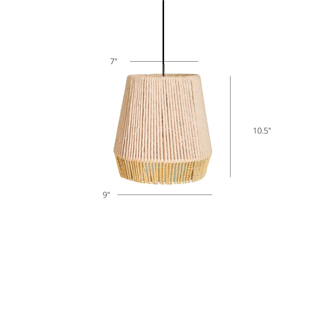 Weaves Conical Lamp - Pink