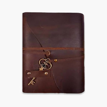 Handmade Leather Journal With Flap String Closure