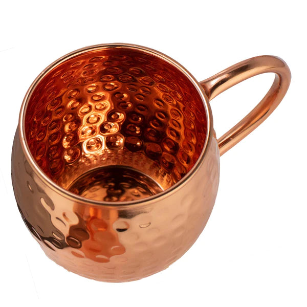 16 Oz Pure Copper Hammered Mule Mug