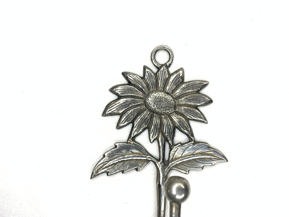 Handmade Recycled Aluminium Coat Hook- Sunflower