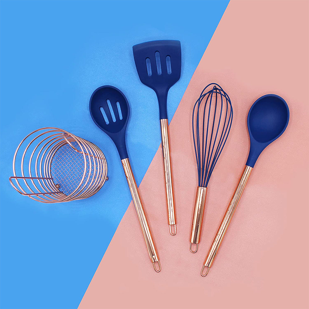 5 Piece Non-stick Silicone Cooking Utensils Set