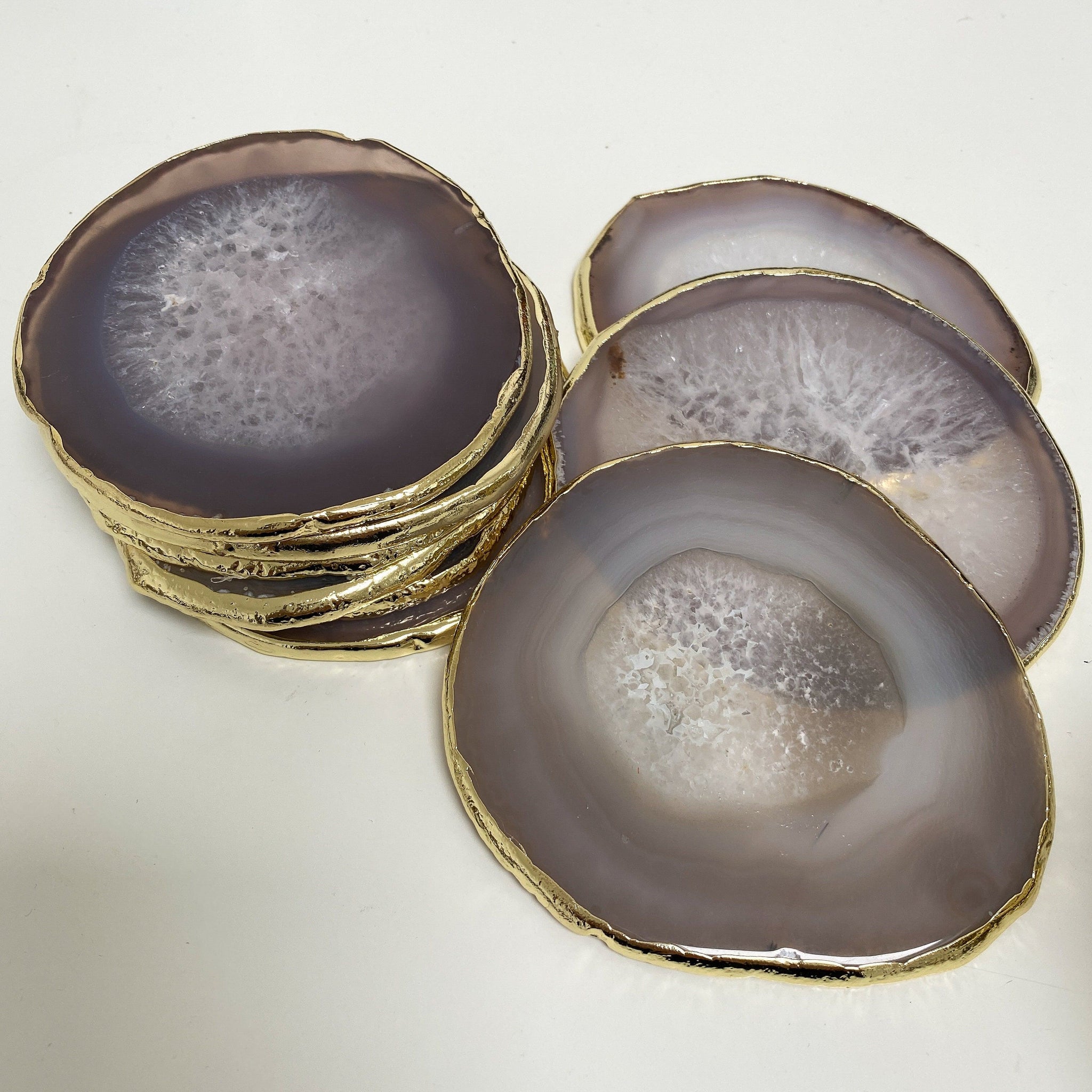 Agate Grey Coasters