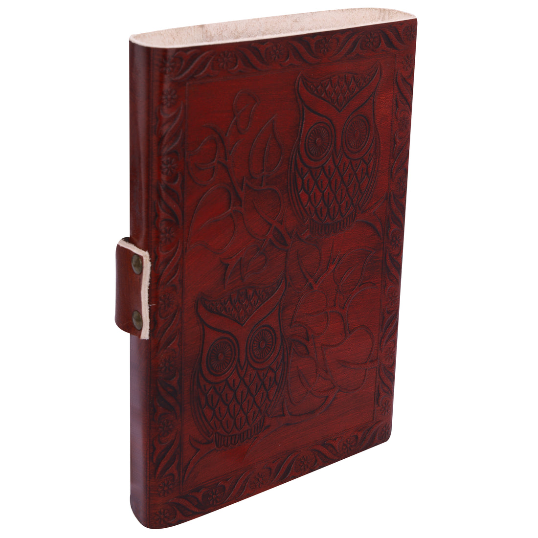 Owl Embossed Leather Journal