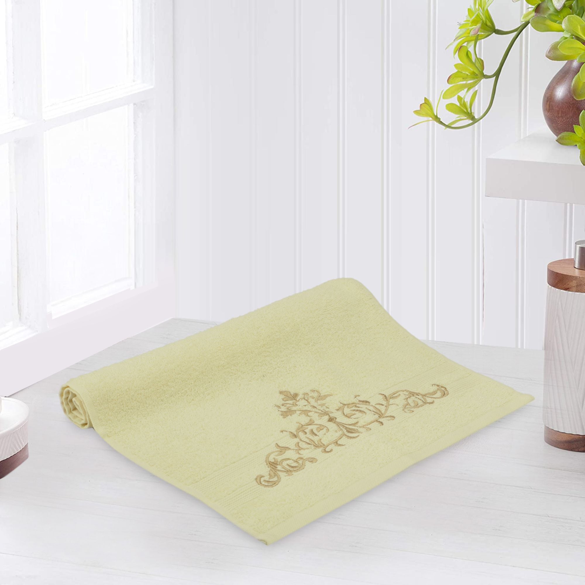 Embroidered Cotton Hand Towel