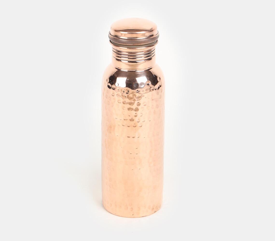 Copper Water Bottle Hand Hammered Finish- 700 Ml