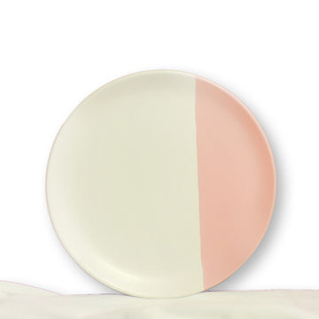 White And Pink Plate