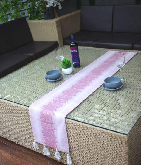 Pink Print Table Runner