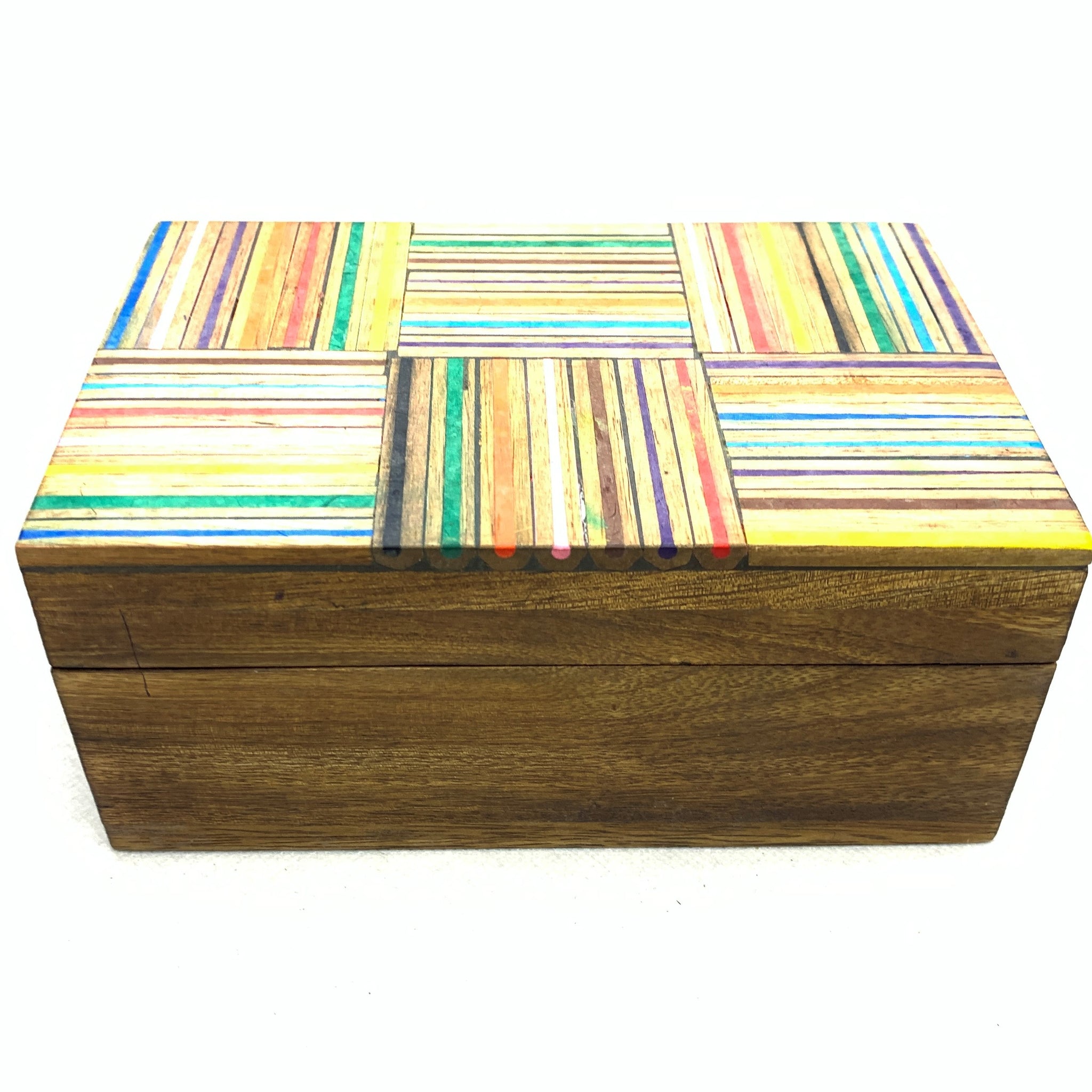 Handmade Sliced Colour Pencil Box