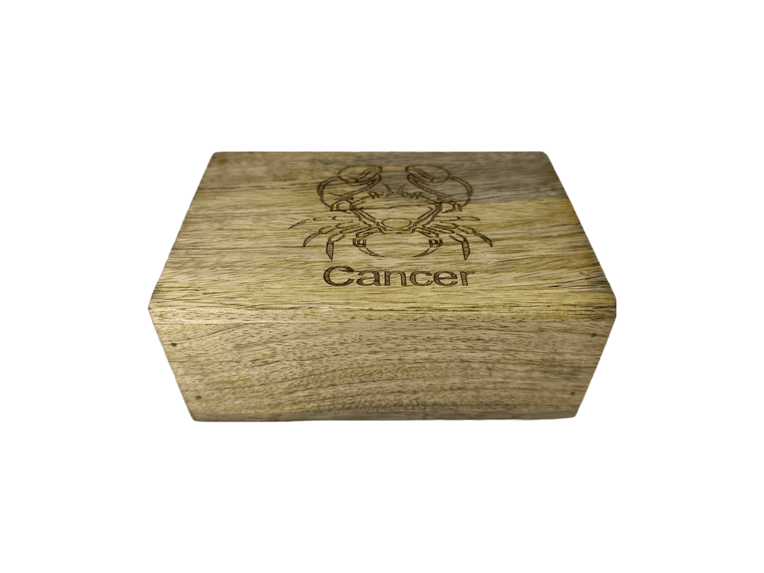 Cancer - Laser Etched Rectangular Box