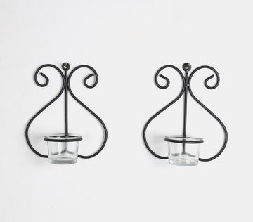 Wrought Iron Tea Light Holders (Set Of 2)