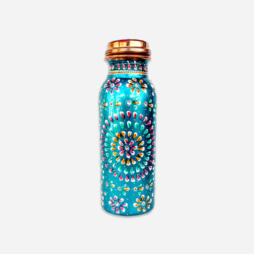 Copper Hand Painted Bottle 500 Ml